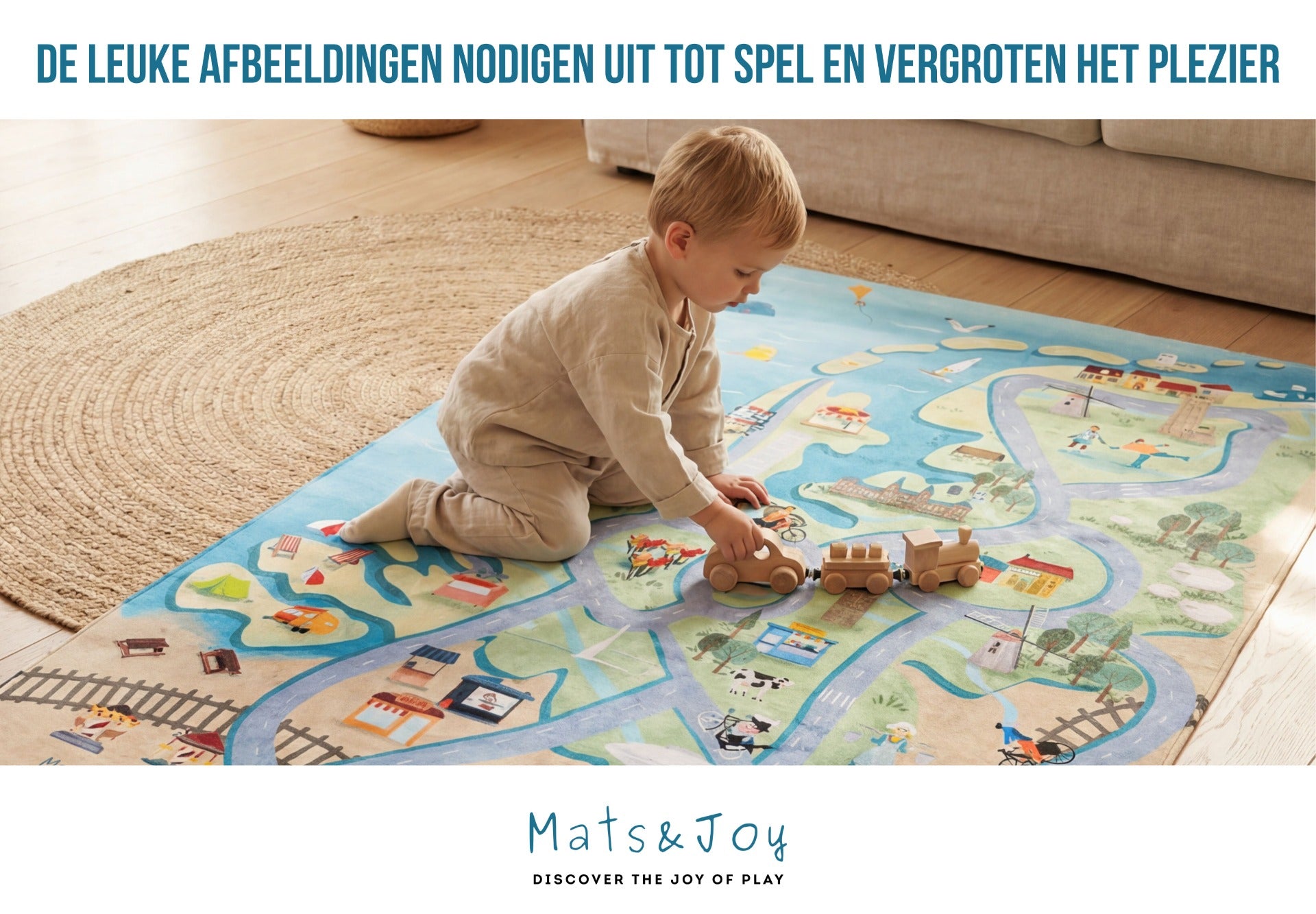 Nederland Auto Speelkleed (130x180cm)