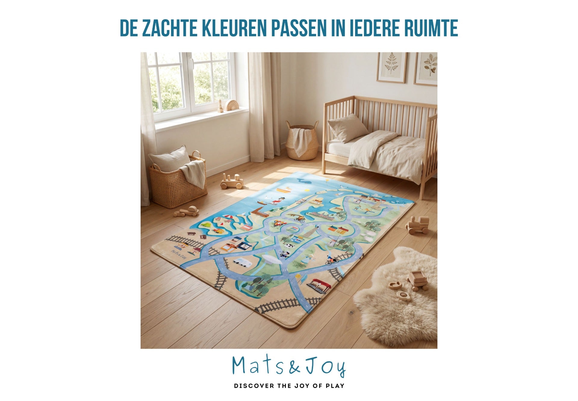Nederland Auto Speelkleed (130x180cm)