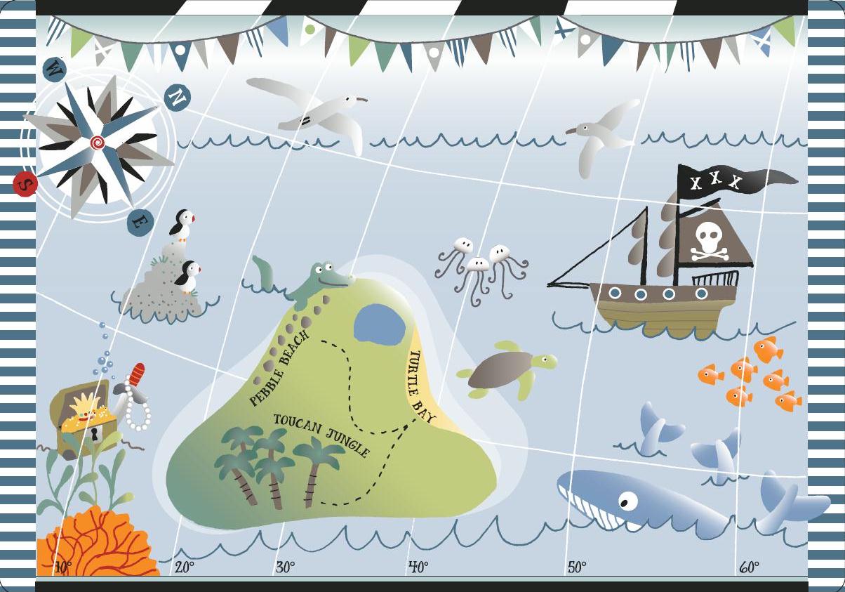 Pirateneiland Speelmat (130x180cm)