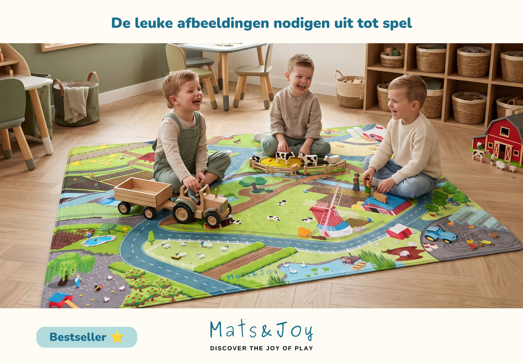 Boerderij Auto Speelmat (110x170cm en 130x180cm)