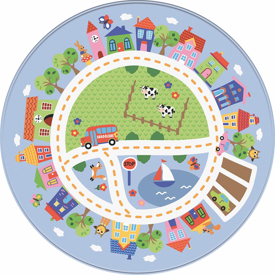 Rond Autobaan Tapijt (130cm)