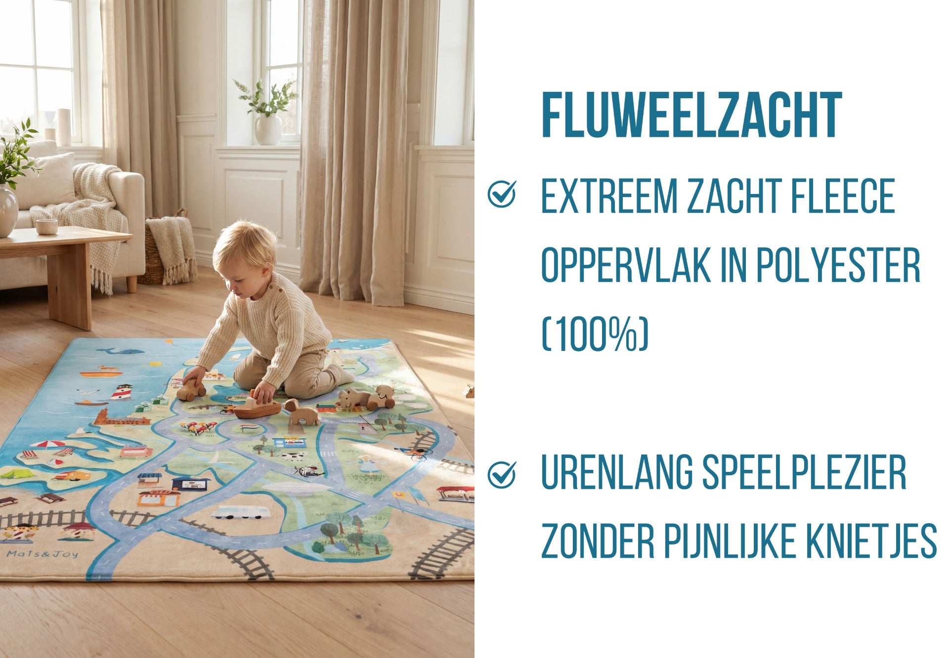 Nederland Auto Speelkleed (130x180cm)