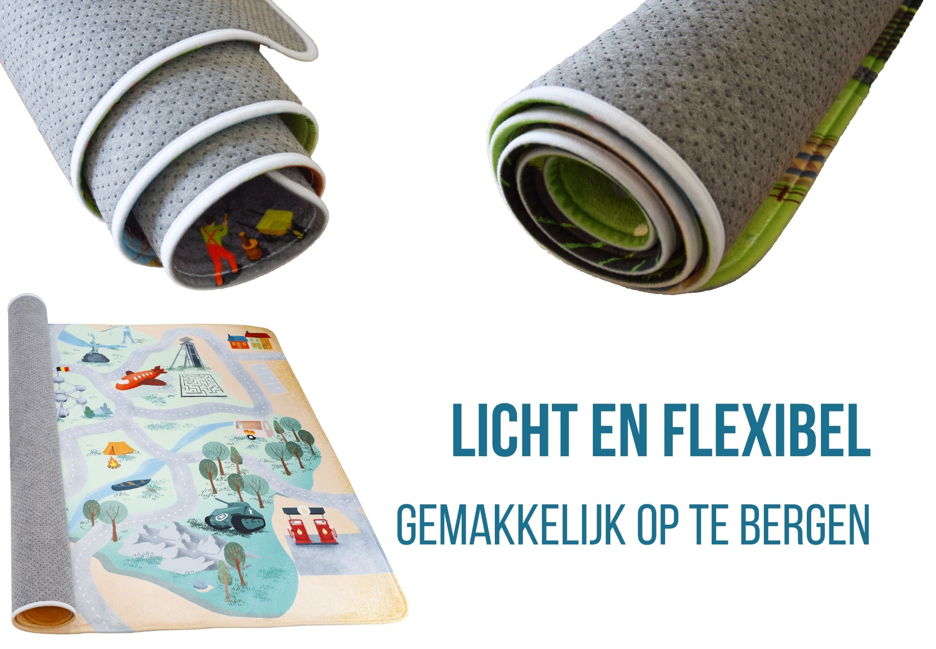 Auto Speelmat België (130x180cm)