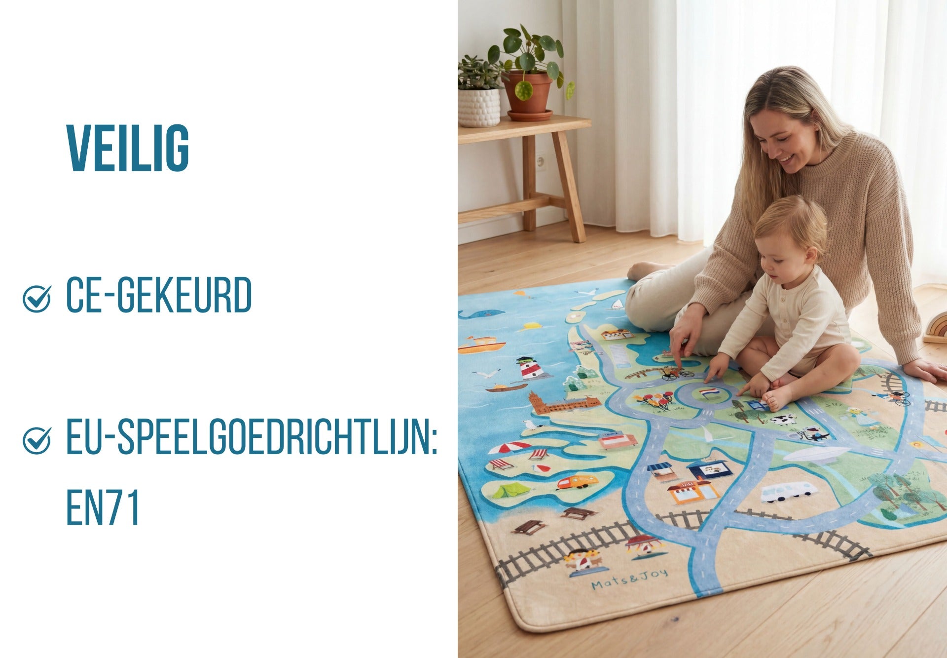 Nederland Auto Speelkleed (130x180cm)