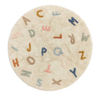 ABC Rond Kinderkamer Vloerkleed (Ø 110cm)