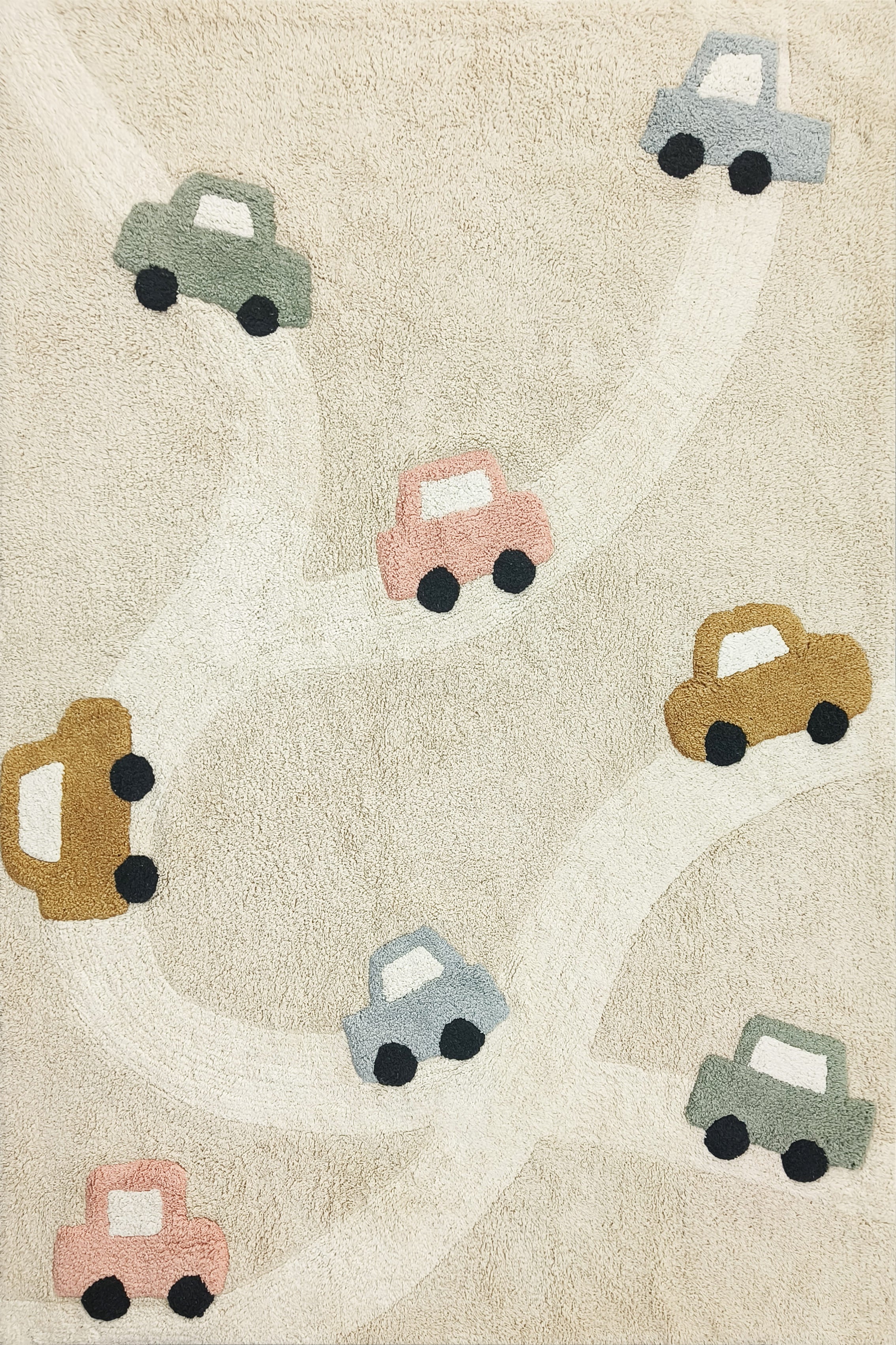 Tapis enfant voitures (120 × 180 cm)