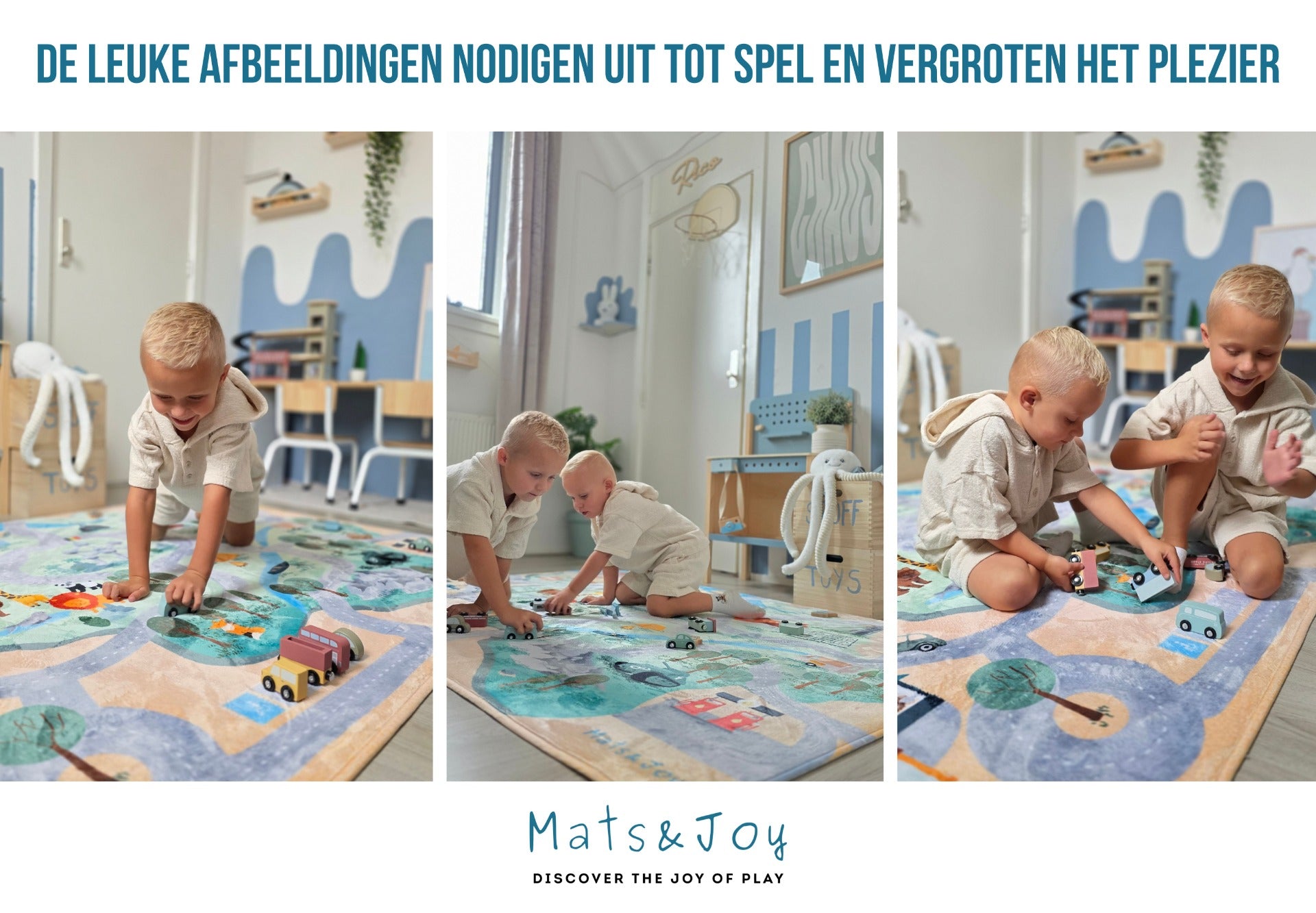 Auto Speelmat België (130x180cm)