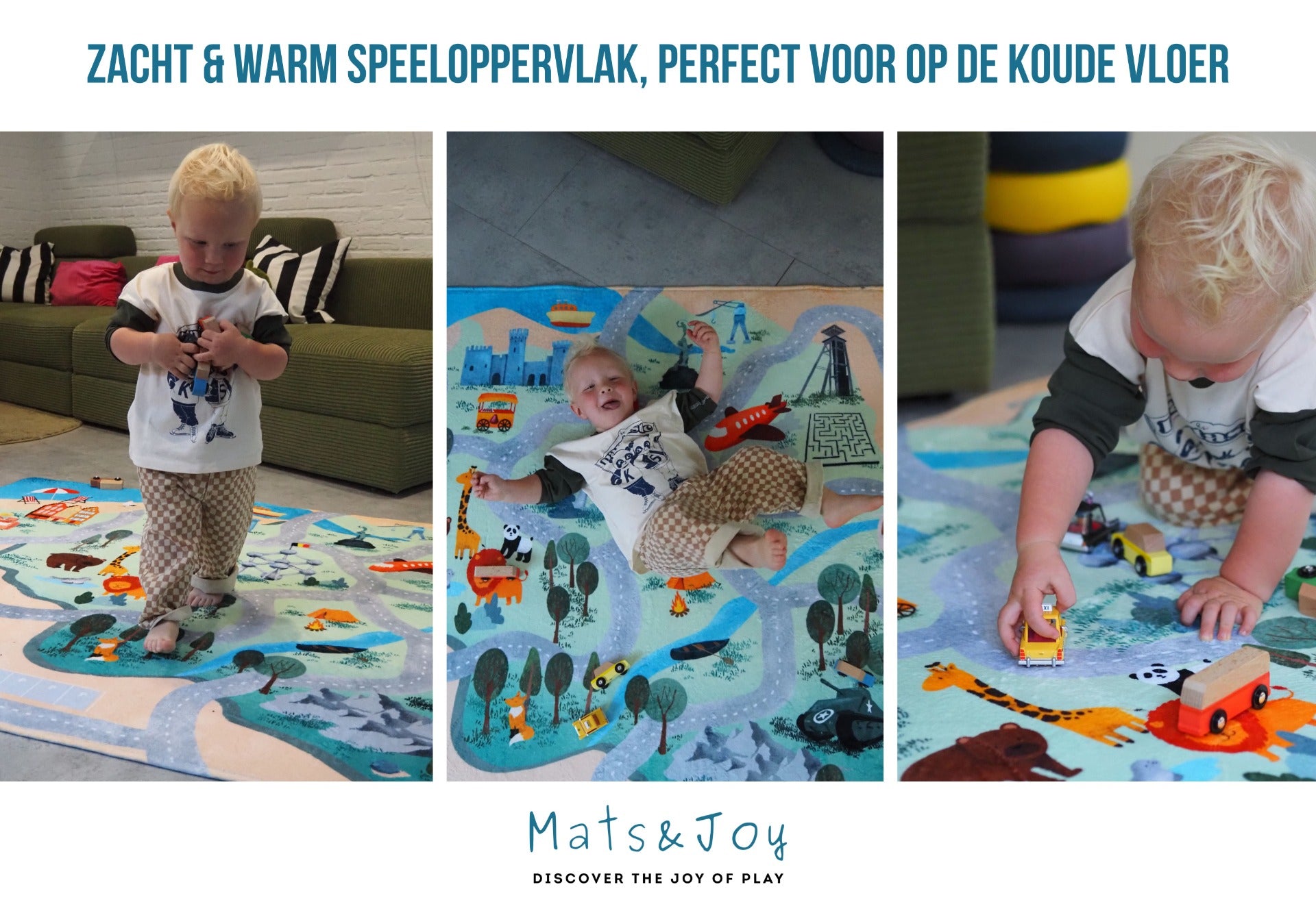 Auto Speelmat België (130x180cm)