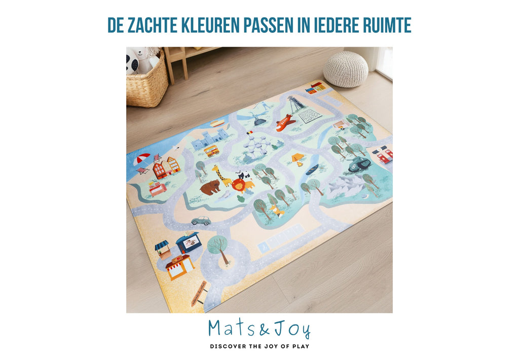Auto Speelmat België (130x180cm)
