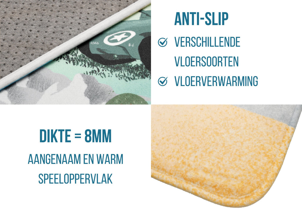 Auto Speelmat België (130x180cm)