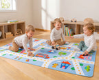 Blauwe Auto Speelmat (130x180cm)