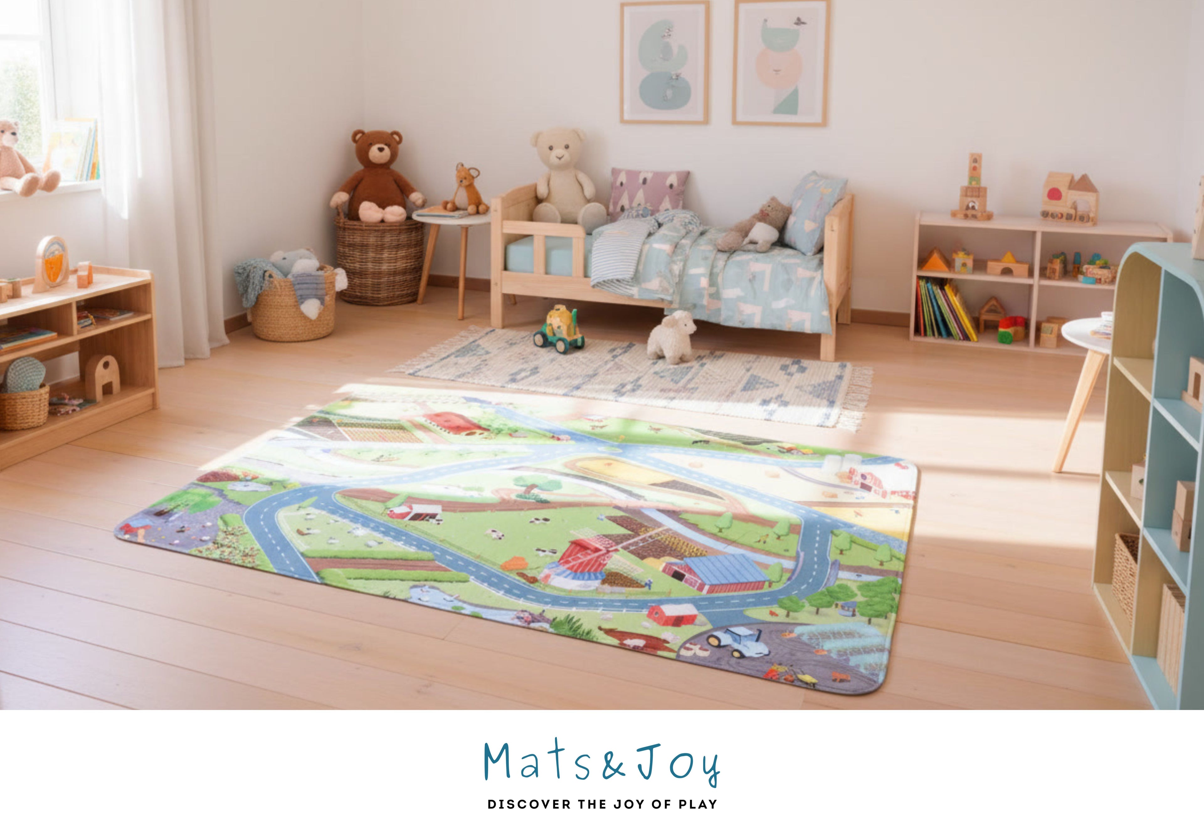 Boerderij Auto Speelmat (110x170cm en 130x180cm)