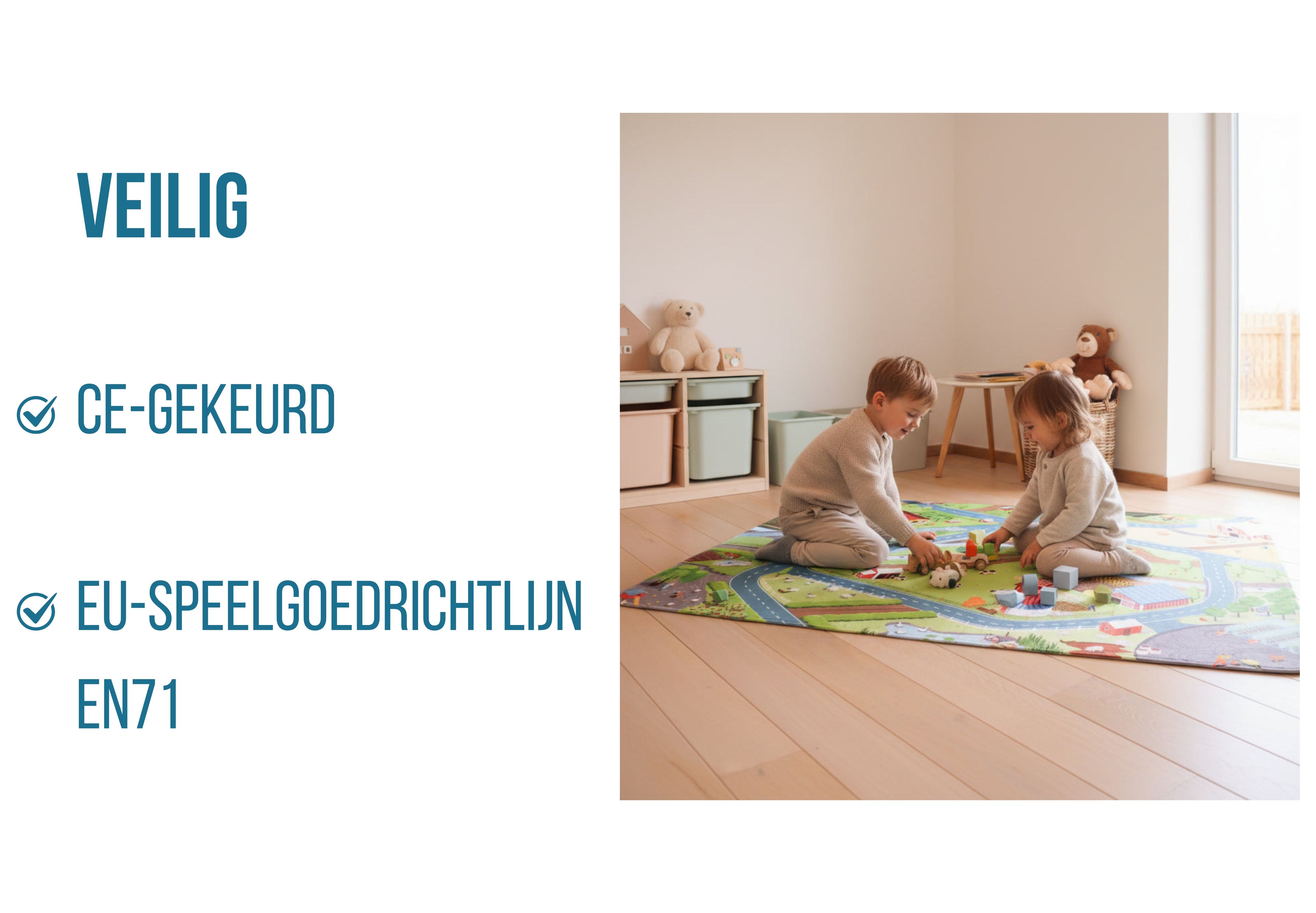 Boerderij Auto Speelmat (110x170cm en 130x180cm)