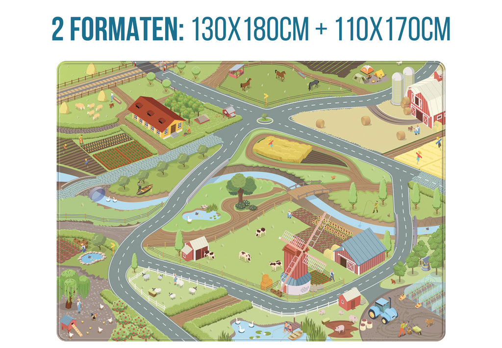 Boerderij Auto Speelmat (110x170cm en 130x180cm)