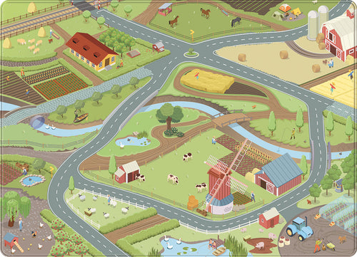 Boerderij Auto Speelmat (110x170cm en 130x180cm)