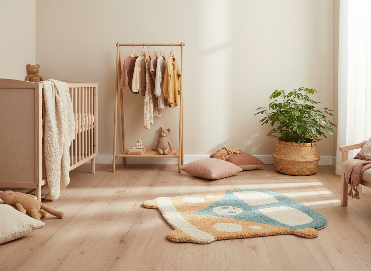 Retro Camper Kindertapijtje (77x80cm)