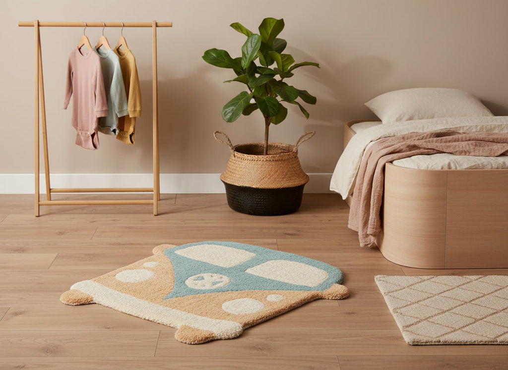 Retro Camper Kindertapijtje (77x80cm)