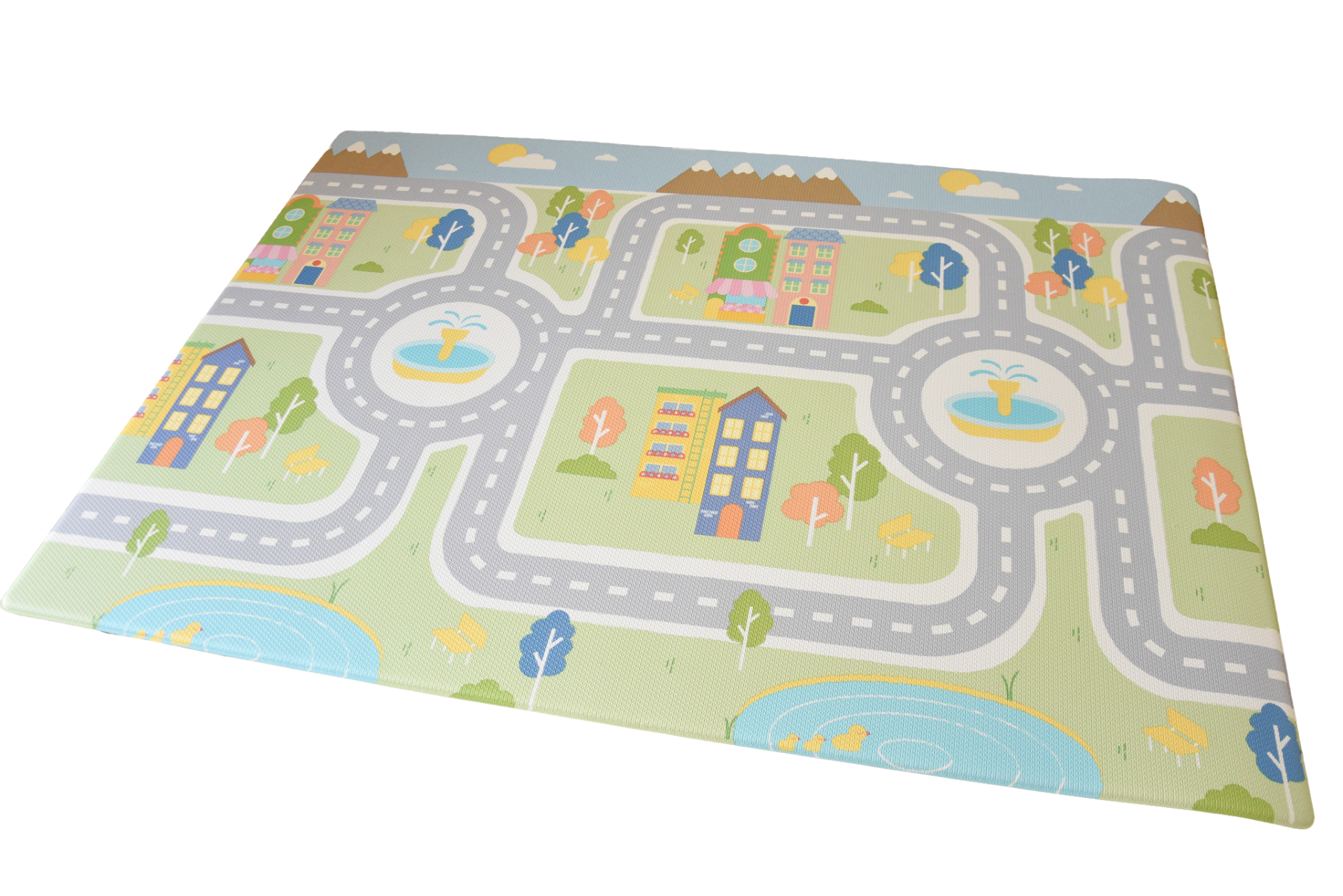 XL Tweezijdige Auto Speelmat (Foam 140x200cm)