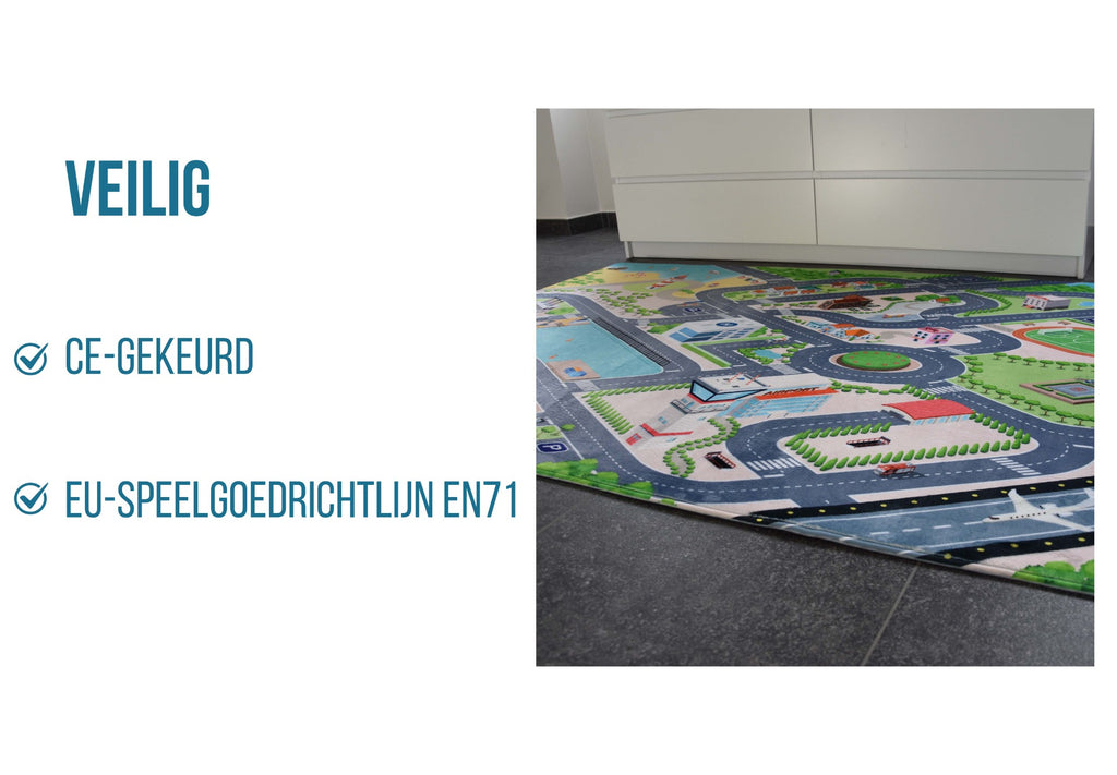 City Auto Speelmat (110x170cm en 130x180cm)