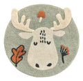 Tapis enfant élan rond (Ø 100 cm)