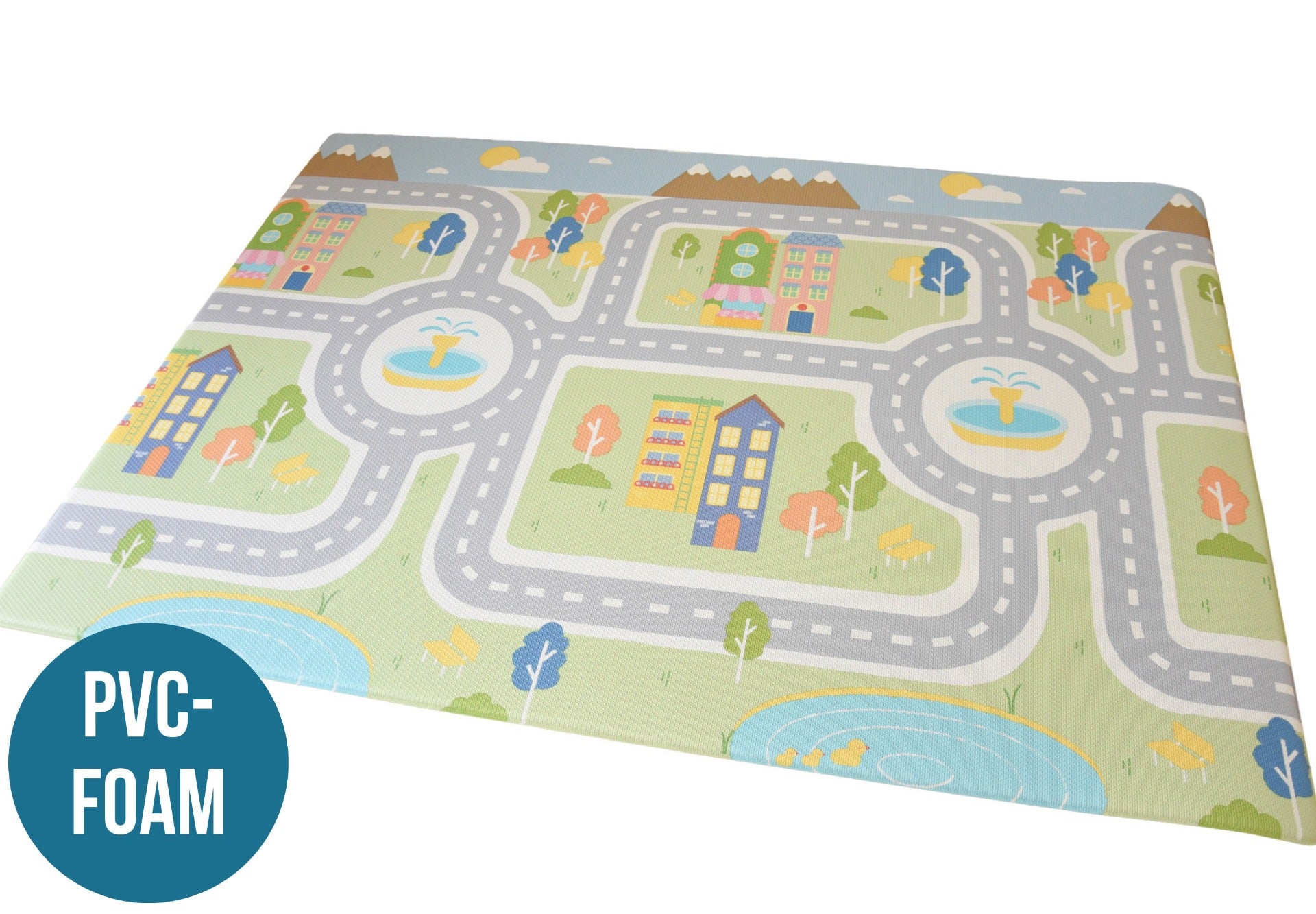 XL Tweezijdige Auto Speelmat (Foam 140x200cm)