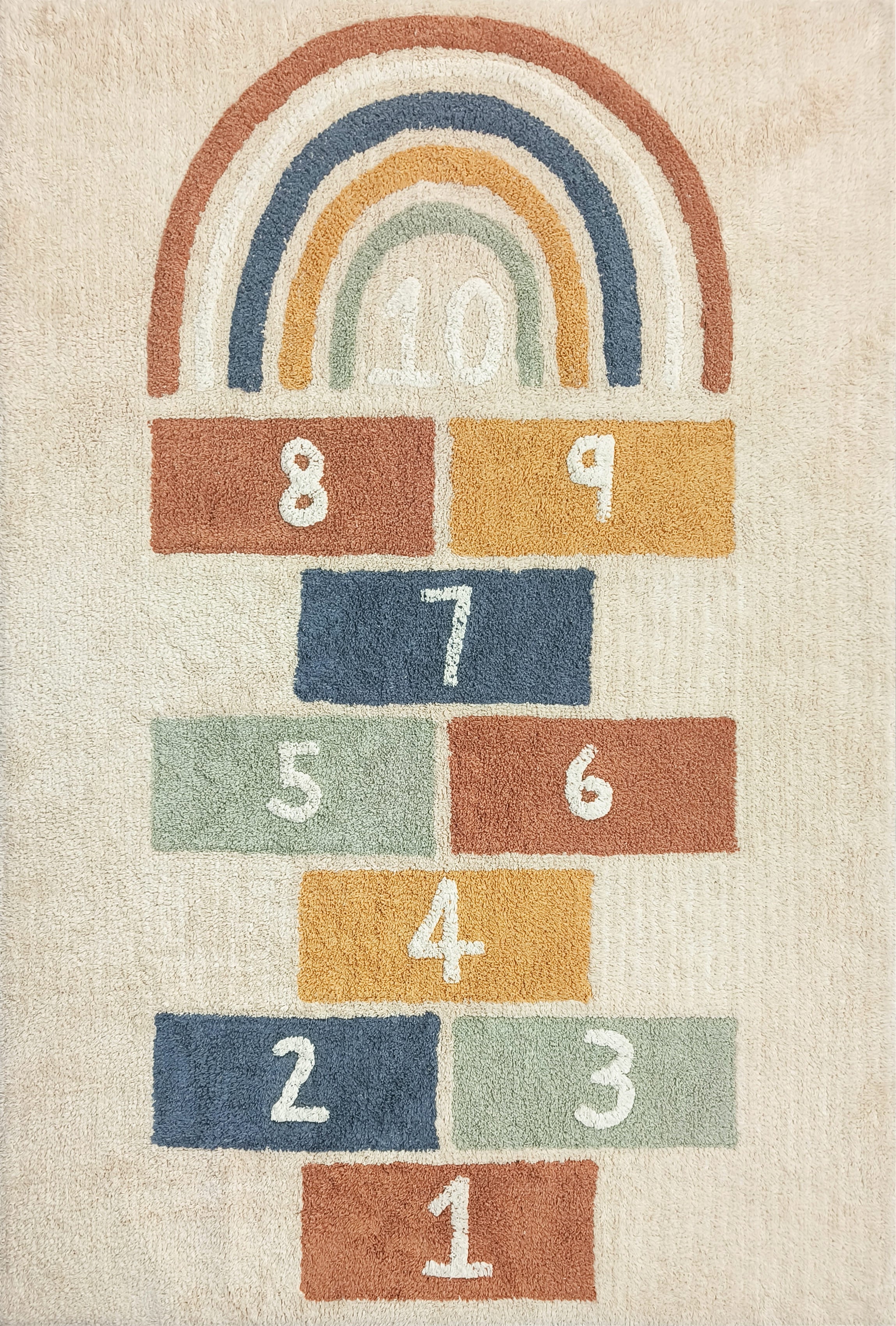 Tapis enfant marelle (120 × 180 cm)