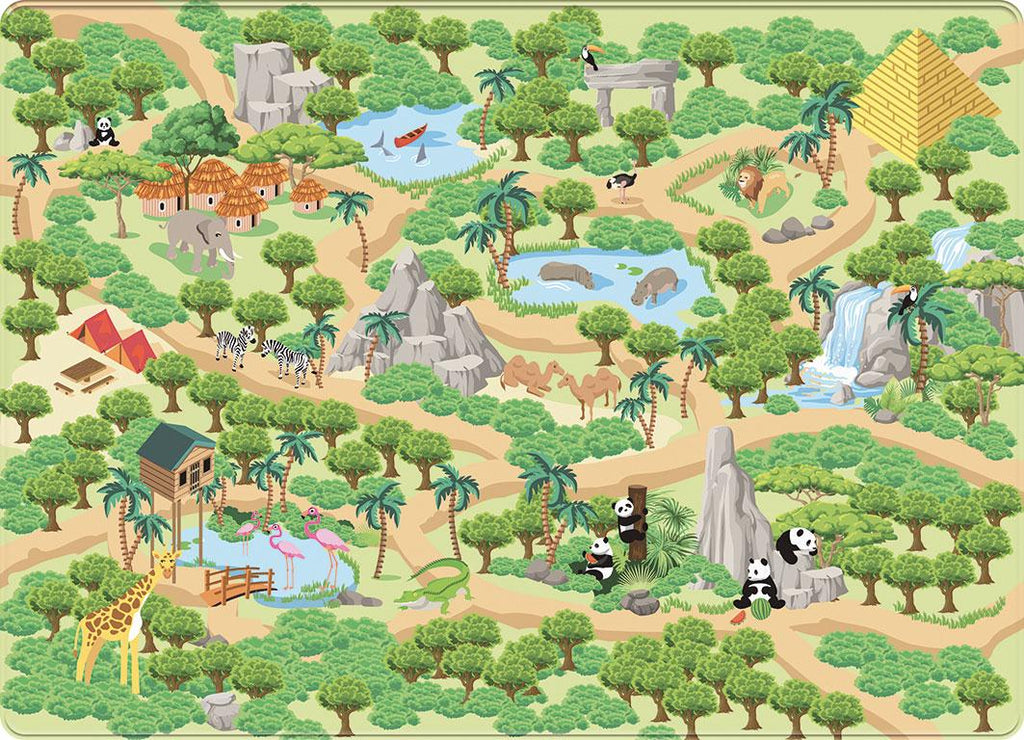 Jungle Safari Auto Speelmat