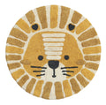 Tapis enfant lion rond (Ø 110 cm)