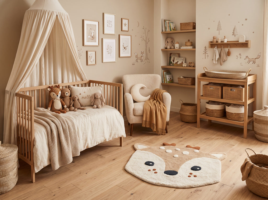 Tapis chambre d’enfant Faon (90 × 100 cm)