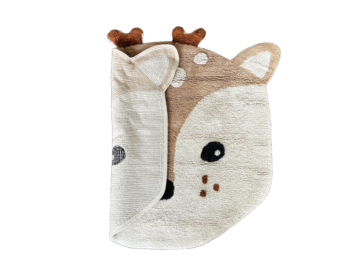 Tapis chambre d’enfant Faon (90 × 100 cm)