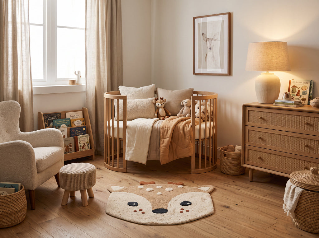 Tapis chambre d’enfant Faon (90 × 100 cm)