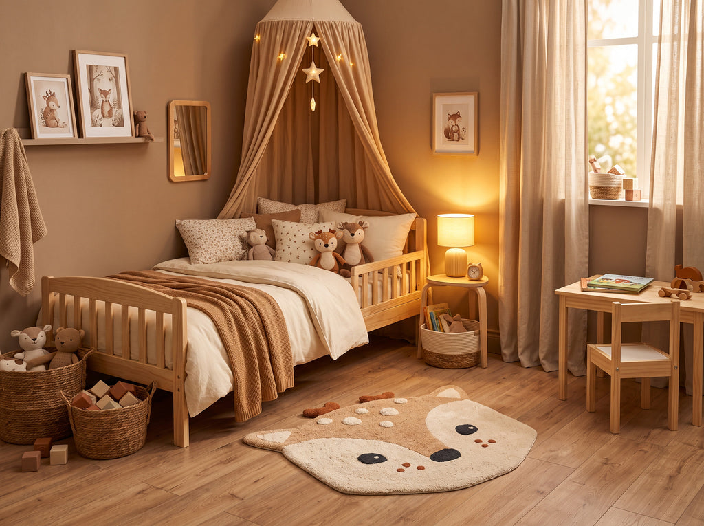 Tapis chambre d’enfant Faon (90 × 100 cm)