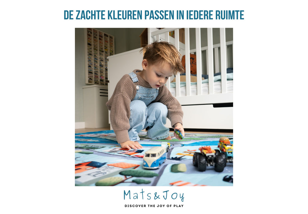 Roadtrip Auto Speelmat (grijs - 130x180cm)