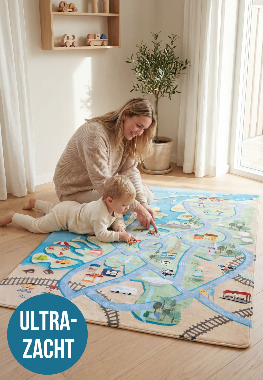 Nederland Auto Speelkleed (130x180cm)