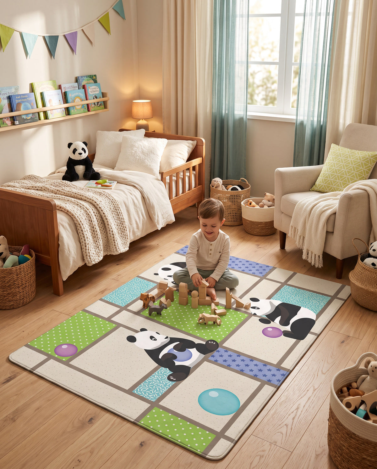 Panda Play Mat (110x170cm)