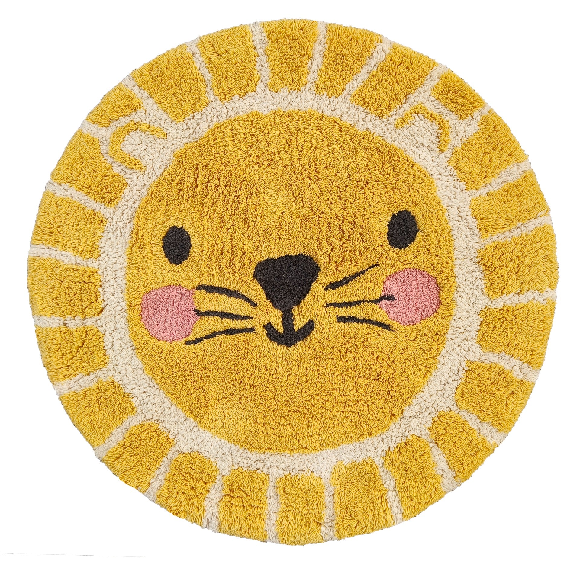 Leeuw Tapijtje Kinderkamer (80x80cm)