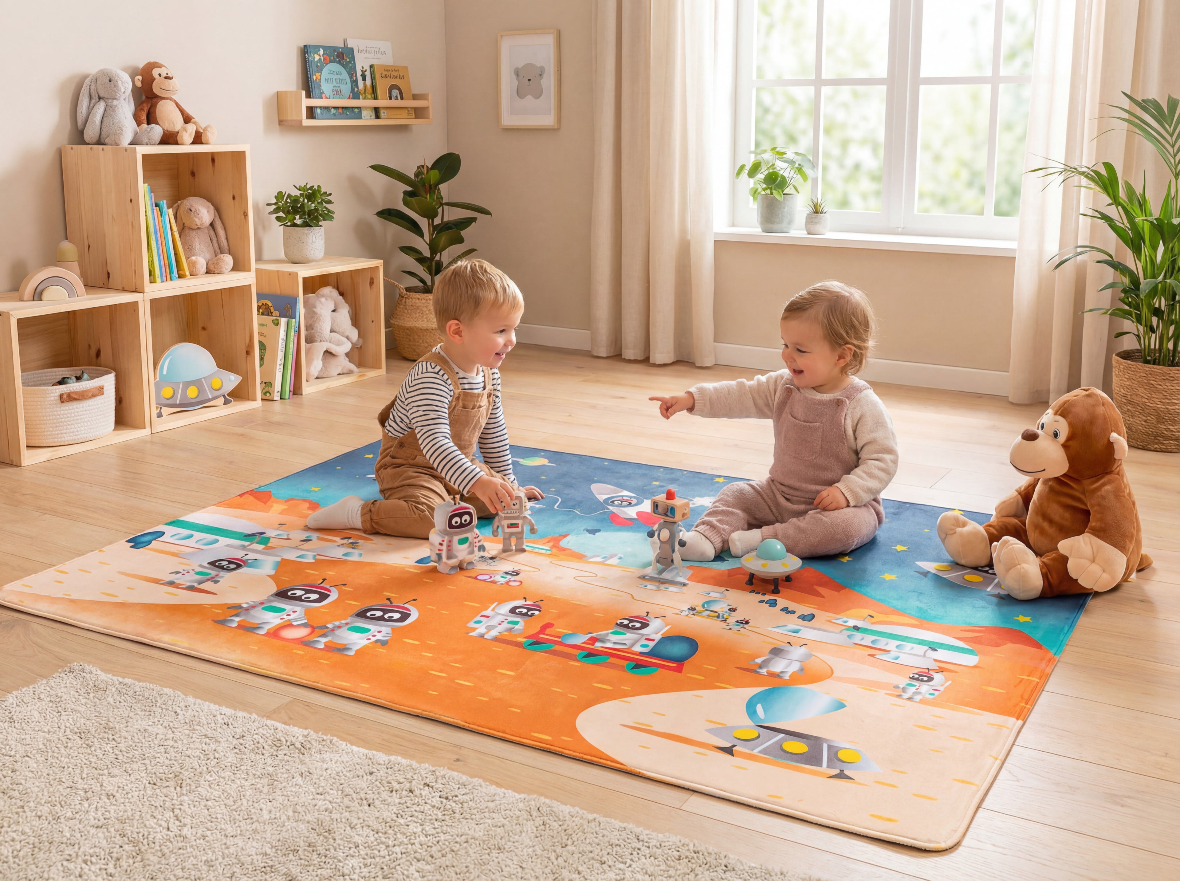 Planeet Speeltapijt (110x170cm en 130x180cm)