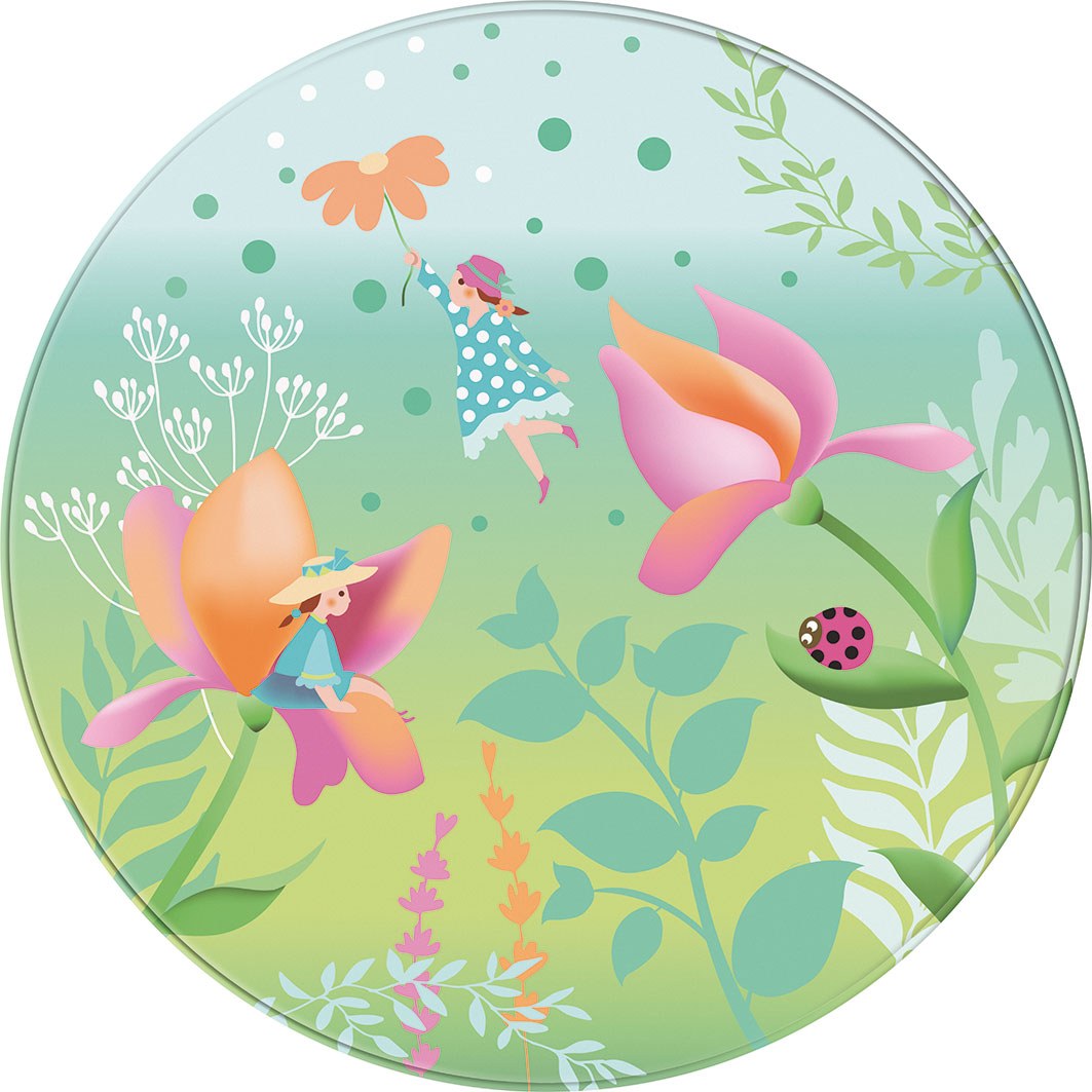 Rond Tapijt Kinderkamer Fee (130cm)