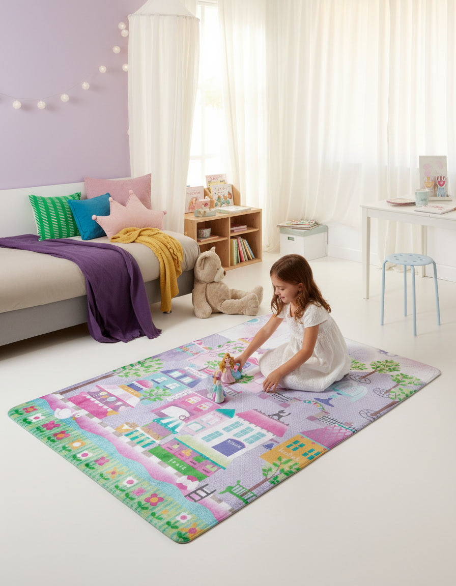 Prinsessenstad Speeltapijt (130x180cm)