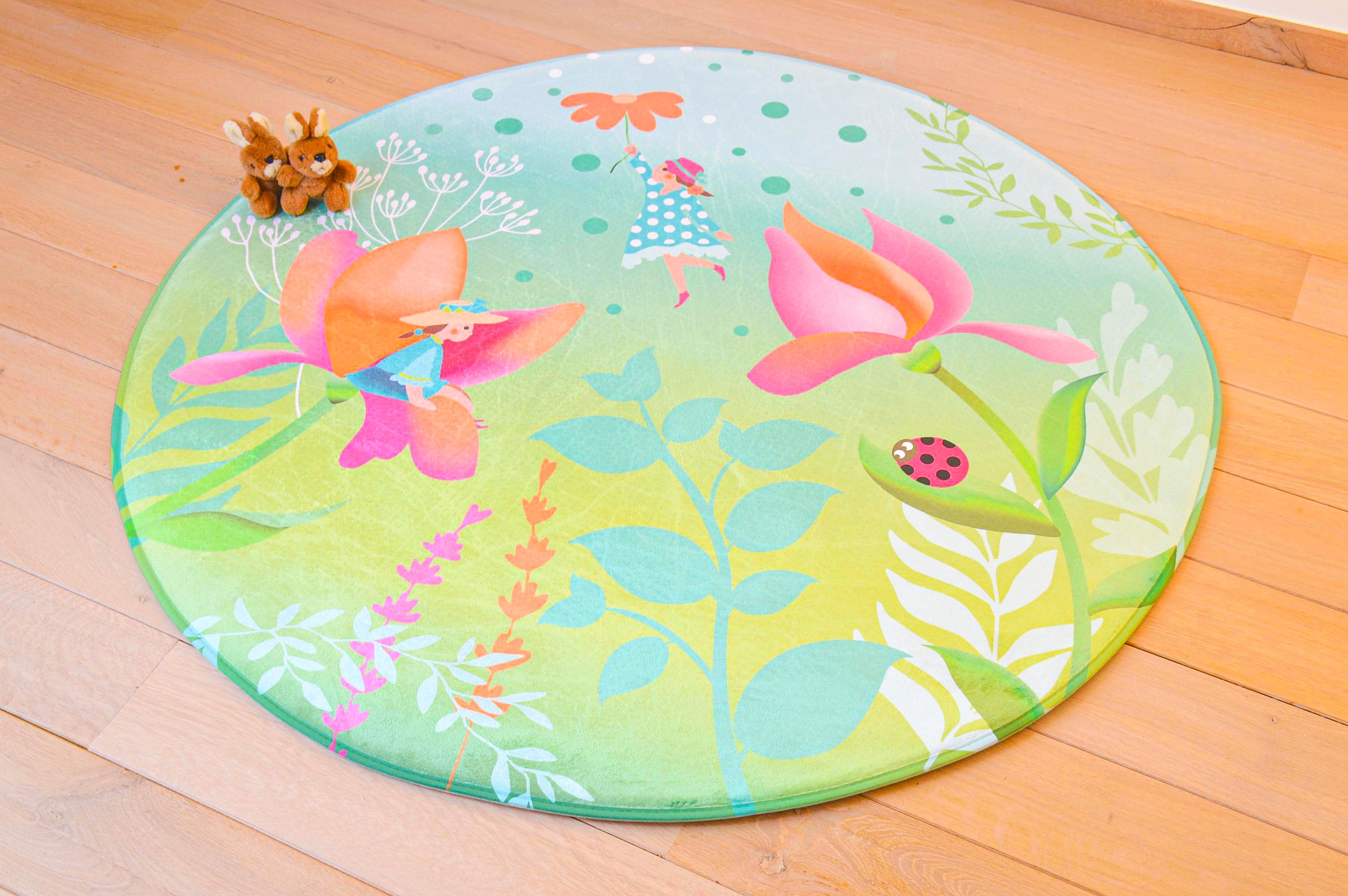 Rond Tapijt Kinderkamer Fee (130cm)