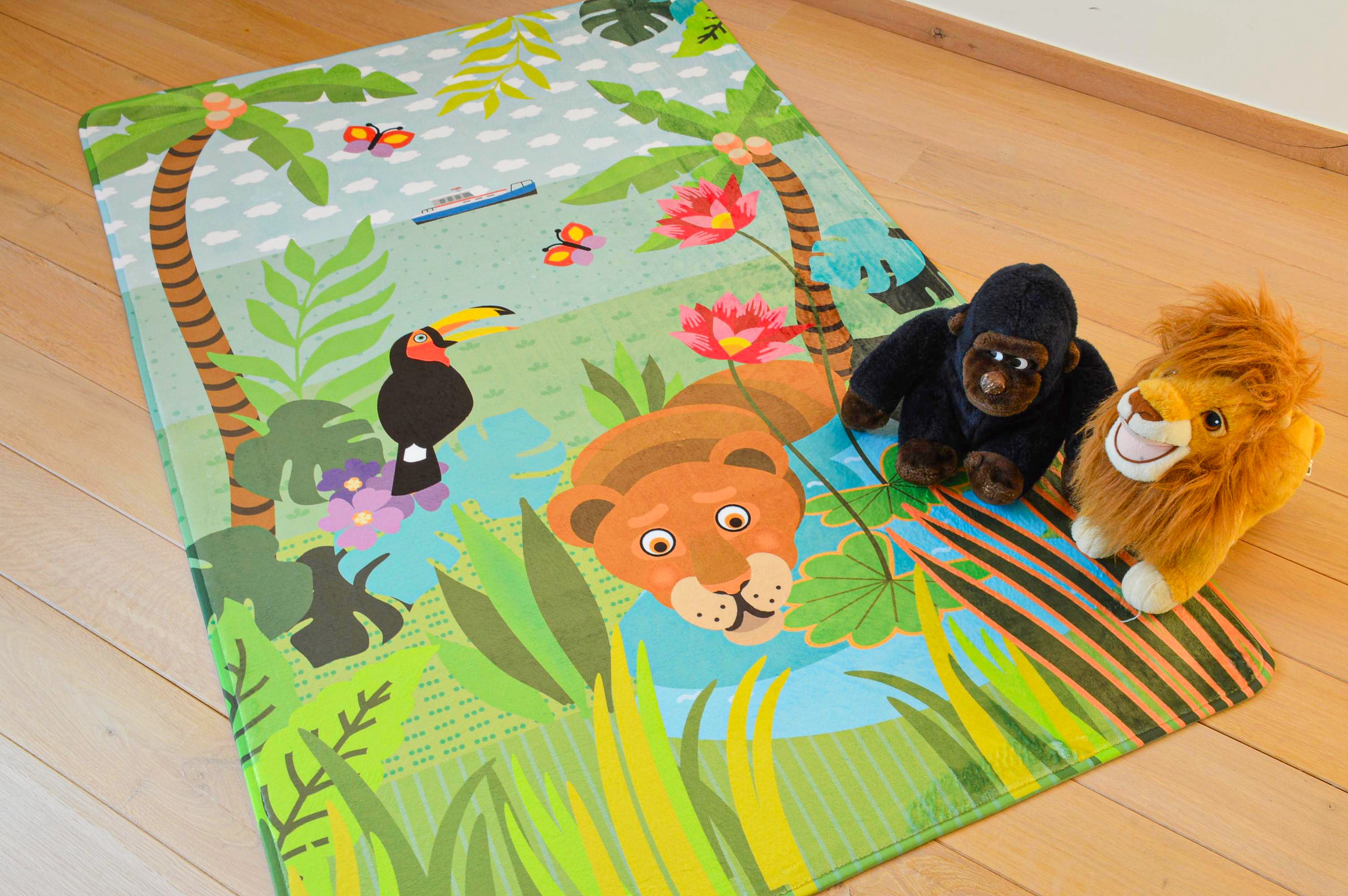 Jungle Tapijt Kinderkamer (110x170cm)