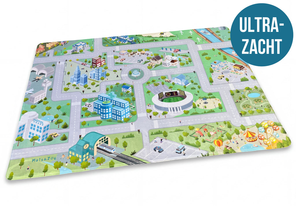Auto Speelmat 'Town Square' (130x180cm)