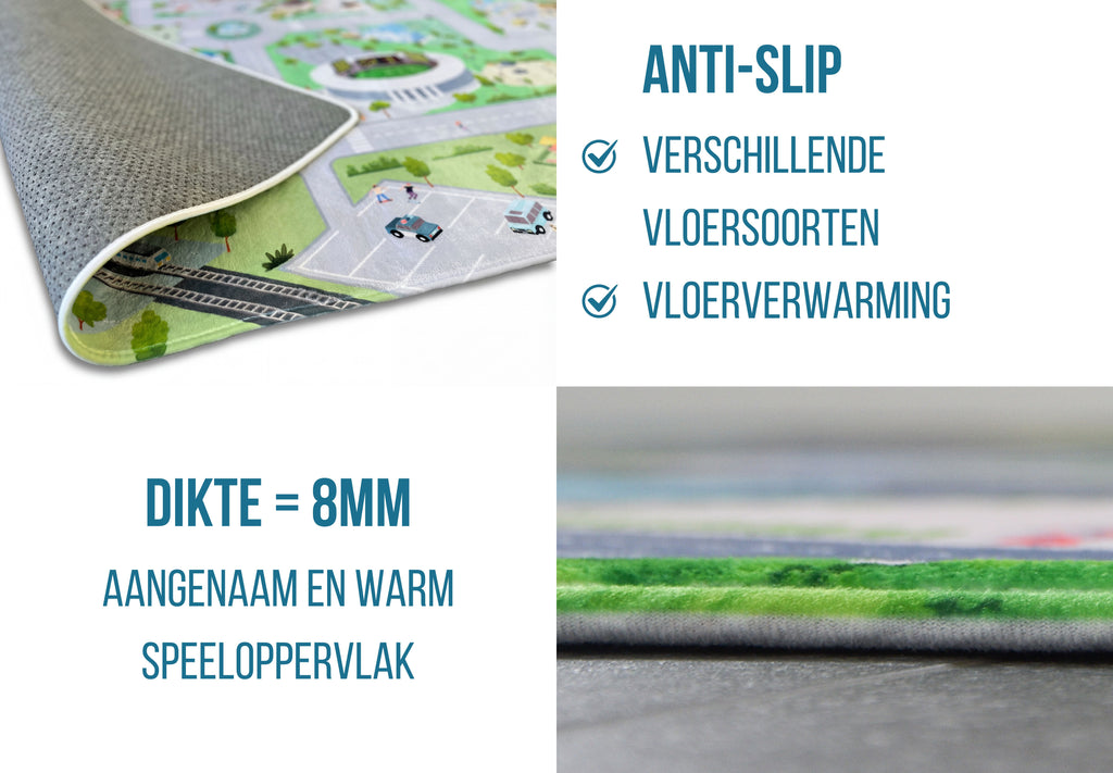 Auto Speelmat 'Town Square' (130x180cm)