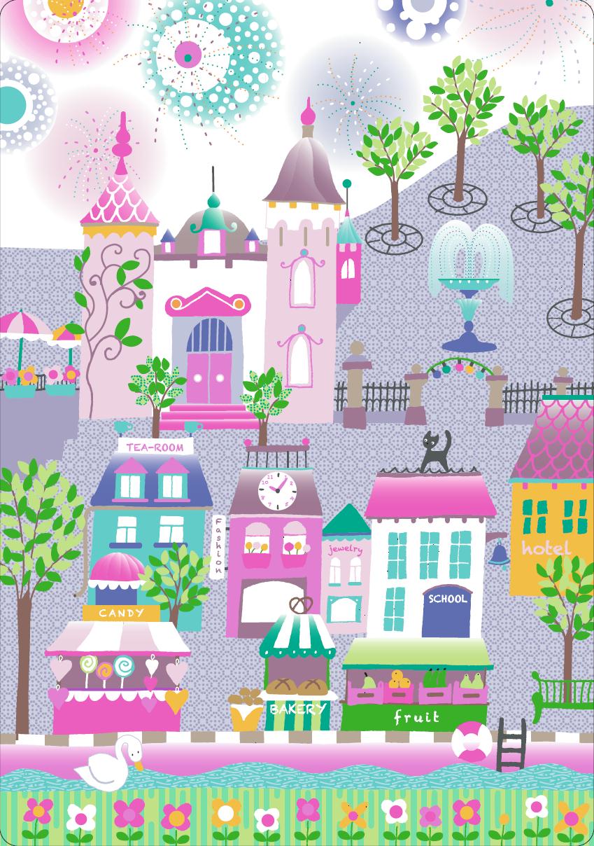 Prinsessenstad Speeltapijt (130x180cm)