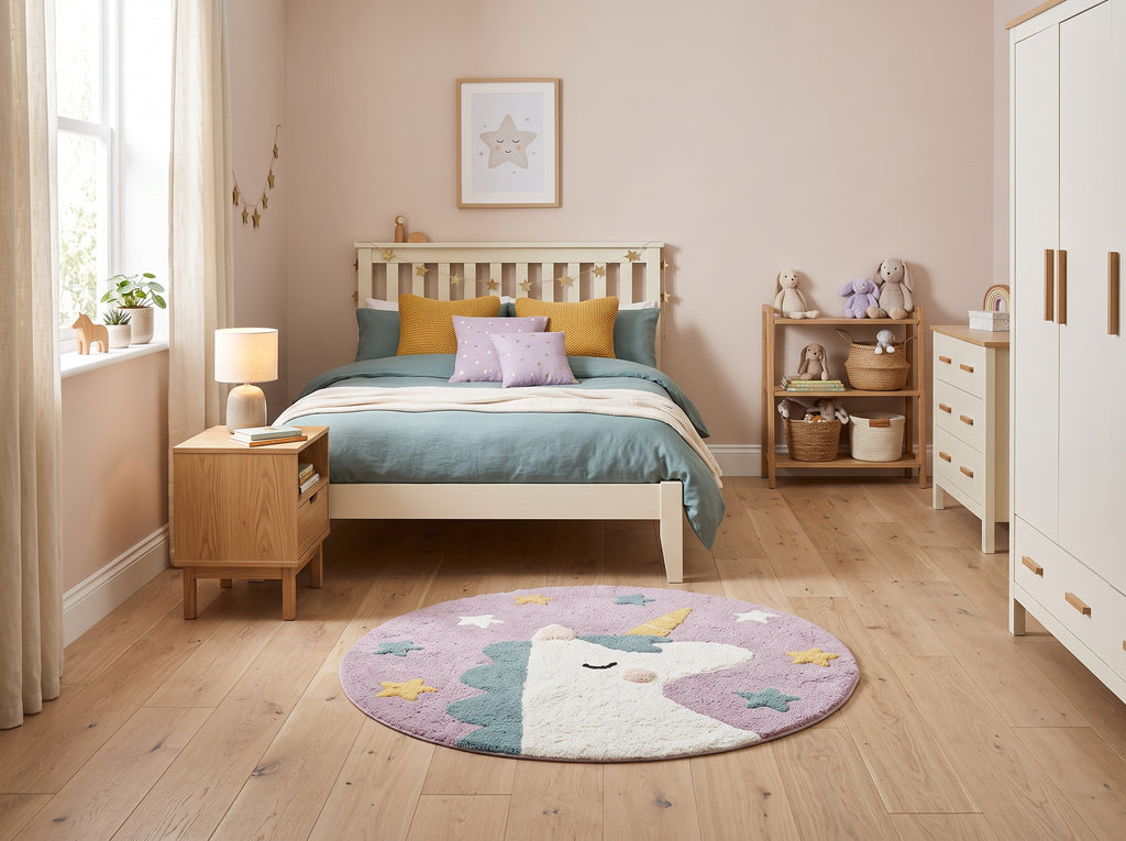 Unicorn Round Children's Rug (Ø 100cm)