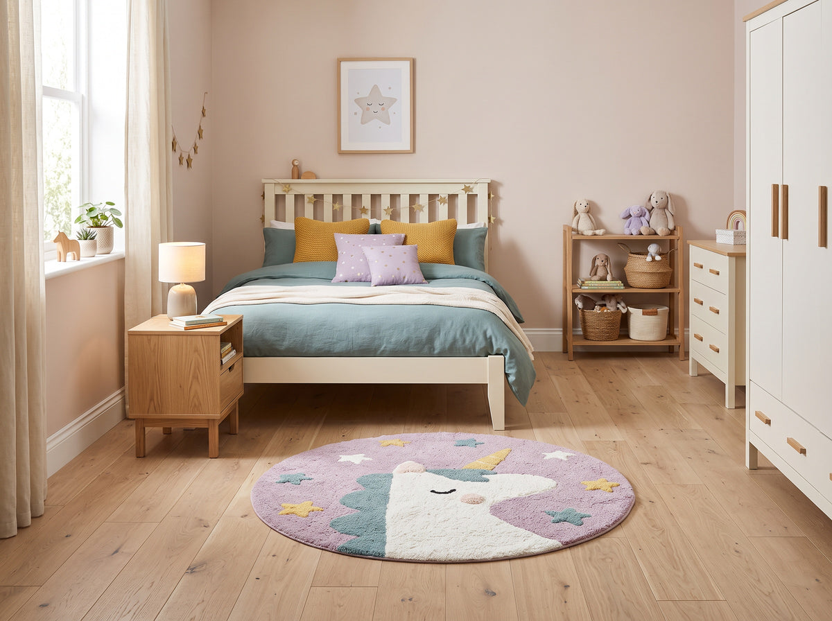 Unicorn Round Children's Rug (Ø 100cm)