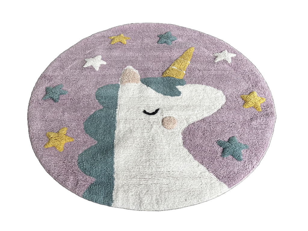 Unicorn Round Children's Rug (Ø 100cm)