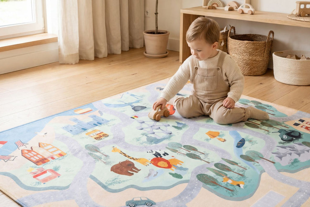 België Auto Speelmat (130x180cm)