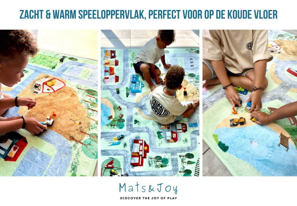 Village Auto Speelmat (110x170cm & 130x180cm)