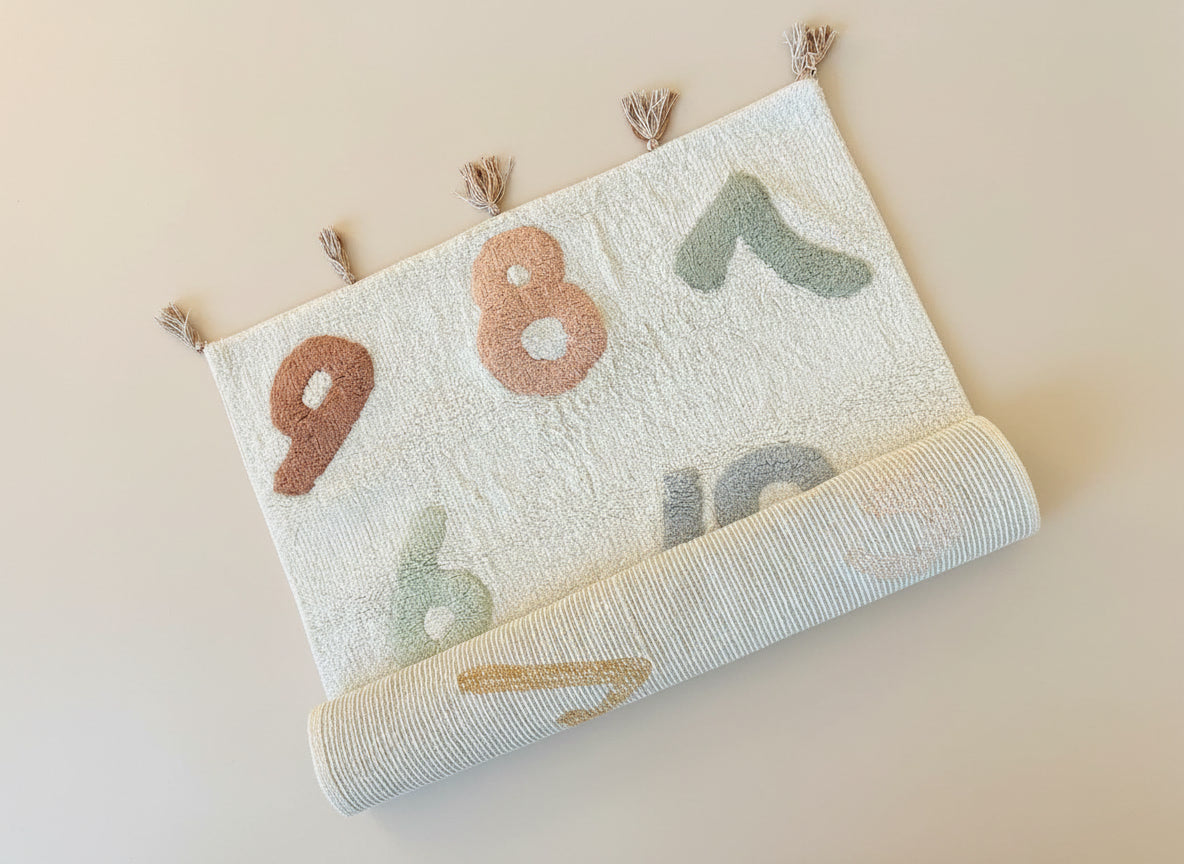 Kinderkamer Vloerkleed met Cijfers (80x120cm)